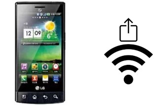 How to generate a QR code with the Wi-Fi password on a LG Optimus Mach LU3000