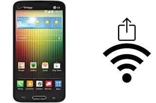 How to generate a QR code with the Wi-Fi password on a LG Lucid 3 VS876