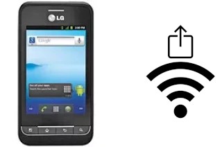 How to generate a QR code with the Wi-Fi password on a LG Optimus 2 AS680