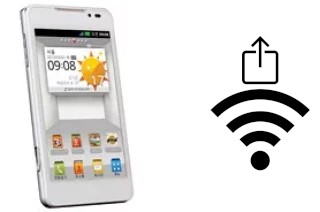 How to generate a QR code with the Wi-Fi password on a LG Optimus 3D Cube SU870