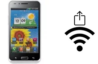 How to generate a QR code with the Wi-Fi password on a LG Optimus Big LU6800