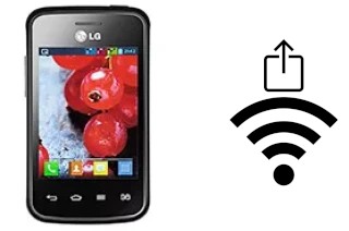 How to generate a Wi-Fi QR code on an LG Optimus L1 II Tri E475