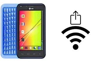 How to generate a QR code with the Wi-Fi password on a LG Optimus F3Q