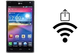 How to generate a QR code with the Wi-Fi password on a LG Optimus G E970