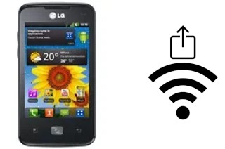 How to generate a QR code with the Wi-Fi password on a LG Optimus Hub E510