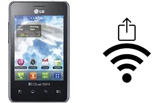 How to generate a QR code with the Wi-Fi password on a LG Optimus L3 E405