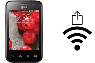 How to generate a QR code with the Wi-Fi password on a LG Optimus L3 II Dual