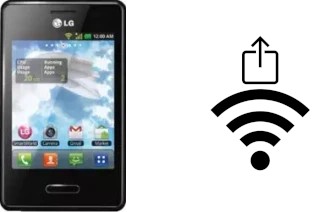 How to generate a QR code with the Wi-Fi password on a LG Optimus L3 II