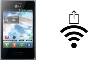 How to generate a QR code with the Wi-Fi password on a LG Optimus L3