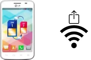 How to generate a QR code with the Wi-Fi password on a LG Optimus L4 II Dual