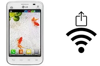 How to generate a QR code with the Wi-Fi password on a LG Optimus L4 II Tri E470