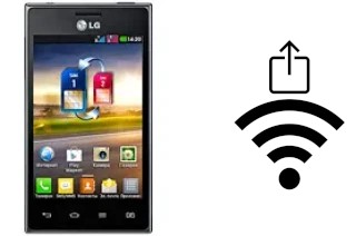 How to generate a Wi-Fi QR code on an LG Optimus L5 Dual E615