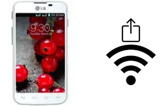 How to generate a QR code with the Wi-Fi password on a LG Optimus L5 II Dual E455