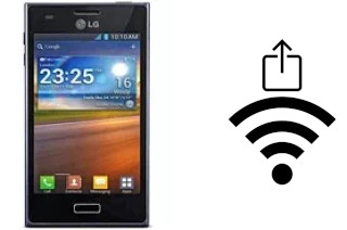 How to generate a QR code with the Wi-Fi password on a LG Optimus L5 E610