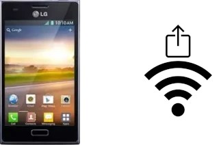 How to generate a QR code with the Wi-Fi password on a LG Optimus L5