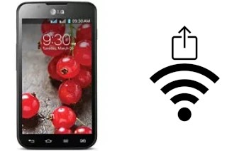 How to generate a QR code with the Wi-Fi password on a LG Optimus L7 II Dual P715