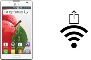 How to generate a QR code with the Wi-Fi password on a LG Optimus L7 II Dual