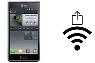 How to generate a QR code with the Wi-Fi password on a LG Optimus L7 P700