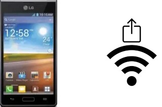 How to generate a QR code with the Wi-Fi password on a LG Optimus L7