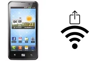 How to generate a QR code with the Wi-Fi password on a LG Optimus LTE LU6200