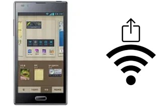 How to generate a QR code with the Wi-Fi password on a LG Optimus LTE2