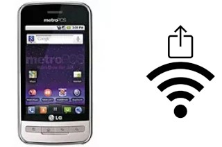 How to generate a QR code with the Wi-Fi password on a LG Optimus M