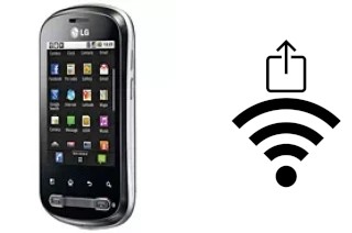 How to generate a QR code with the Wi-Fi password on a LG Optimus Me P350