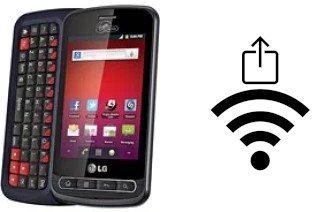 How to generate a QR code with the Wi-Fi password on a LG Optimus Slider