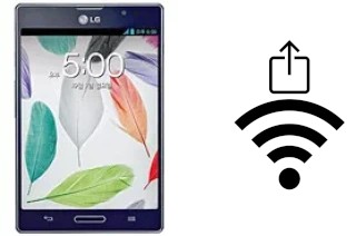 How to generate a QR code with the Wi-Fi password on a LG Optimus Vu II F200