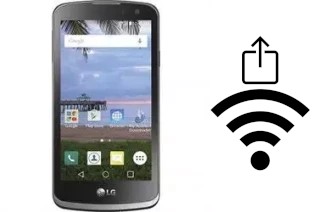 How to generate a QR code with the Wi-Fi password on a LG Rebel 4