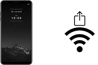 How to generate a QR code with the Wi-Fi password on a LG Signature Edition 2018