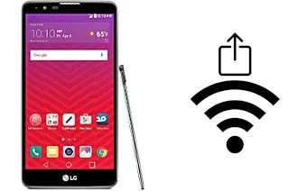 How to generate a QR code with the Wi-Fi password on a LG Stylo 2