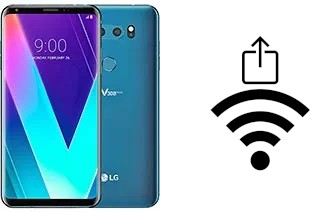 How to generate a QR code with the Wi-Fi password on a LG V30S ThinQ