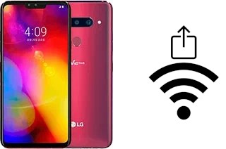 How to generate a QR code with the Wi-Fi password on a LG V40 ThinQ