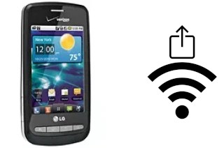 How to generate a Wi-Fi QR code on an LG Vortex VS660