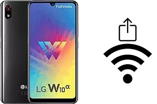 How to generate a Wi-Fi QR code on an LG W10 Alpha