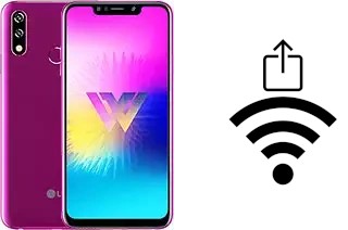 How to generate a QR code with the Wi-Fi password on a LG W10