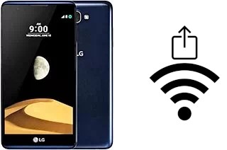 How to generate a QR code with the Wi-Fi password on a LG X max