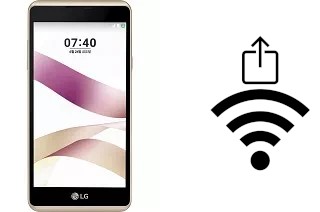 How to generate a Wi-Fi QR code on an LG X Skin