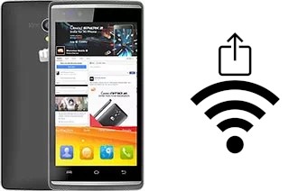 How to generate a QR code with the Wi-Fi password on a Micromax Canvas Fire 4G Q411