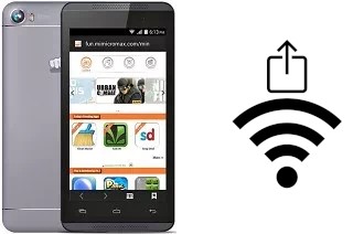 How to generate a QR code with the Wi-Fi password on a Micromax Canvas Fire 4 A107