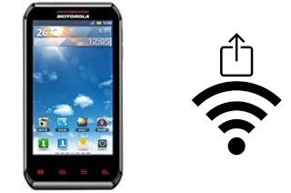 How to generate a QR code with the Wi-Fi password on a Motorola XT760