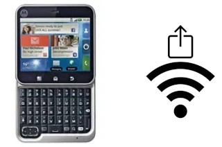 How to generate a QR code with the Wi-Fi password on a Motorola FlipOut