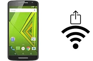 How to generate a QR code with the Wi-Fi password on a Motorola Moto X Play