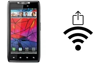 How to generate a QR code with the Wi-Fi password on a Motorola RAZR XT910