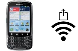 How to generate a QR code with the Wi-Fi password on a Motorola Admiral XT603