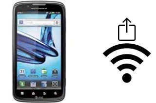 How to generate a Wi-Fi QR code on an Motorola ATRIX 2 MB865