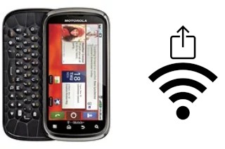 How to generate a Wi-Fi QR code on an Motorola Cliq 2