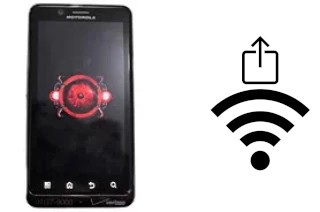 How to generate a QR code with the Wi-Fi password on a Motorola Droid Bionic Targa