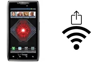 How to generate a QR code with the Wi-Fi password on a Motorola DROID RAZR MAXX